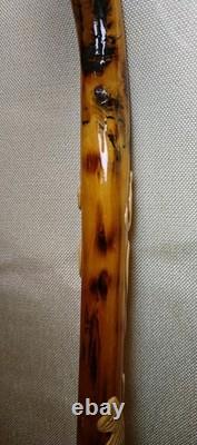 Chinese dragon walking stick, carved dragon nice wood circa 1910