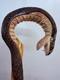 Cobra Walking Stick Hand Carved Solid Wood Unique Design 90 Cm