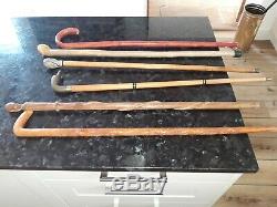 Collection Of 6 Carved Antique Walking Sticks