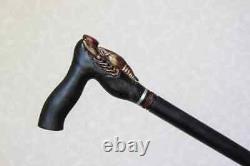 Crab Walking stick Wooden Carved Cane Zodiac Cancer handle Gift Hiking Cane