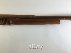 Custom Cane Walking Stick Hand Carved Wood Rifle Shape 40