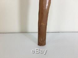 Custom Cane Walking Stick Hand Carved Wood Rifle Shape 40