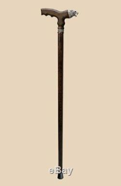 Custom Wolf Walking Cane for Men Wooden Walking Sticks Canes Vintage Hand Carved