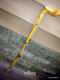 DOGWOOD SMILE-DUCK SHILLELAGH Root Cane walking-stick twisty carved barkjewels
