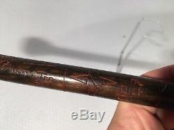 Dartmouth 1924 Mascot Carved Wood Indian Head Walking Stick Griffin Graduation