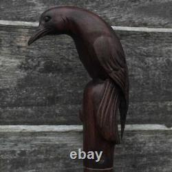 Dengers Bird Hand handle Carved Top Cane Wooden Cane Walking Stick Vintage Gifts