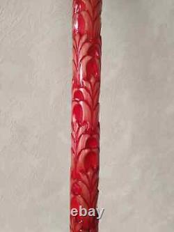 Derby Style Custom Carved wooden walking stick for men and women