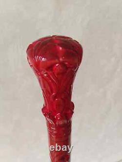 Derby Style Custom Carved wooden walking stick for men and women