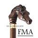 Designer Art Wooden Cane Walking Stick Horse Animal Wood Carved Head