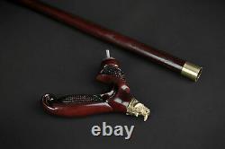 Designer Walking canes Walking Stick Rhinoceros Walking cane Hand Carved