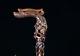 Dragon CANE Dark Wooden Walking Stick Hand Carved Wood Crafted walking