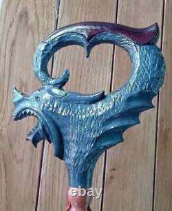 Dragon Carved walking sticks Dragon hand made Wood walking stick