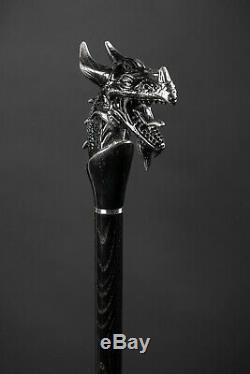 Dragon Exclusive Walking Stick, Handmade Wooden Cane, Hand Carved Hiking Stick