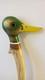 Duck Handle Walking stick, Hand carved wooden Mallard