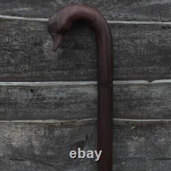 Duck Head Handle Walking Cane Stick Hand Carved Wooden Walking Stick