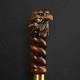 Eagle Head Hand Carved Handmade Handle Wooden Walking Stick Cane Hiking