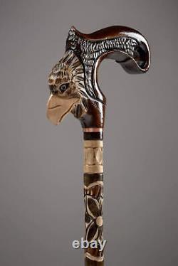 Eagle Walking Cane Carved Wooden Cane Fashionable Walking Stick Costume