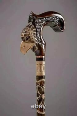 Eagle Walking Cane Carved Wooden Cane Fashionable Walking Stick Costume