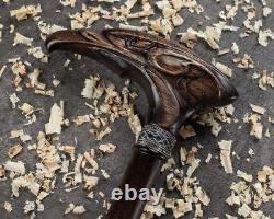 Eagle Walking Cane for Men Unique Carved Wood Walking Stick