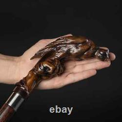 Falcon Walking Cane Fancy Hand Carved Cane, Best Canes for Animal Lovers