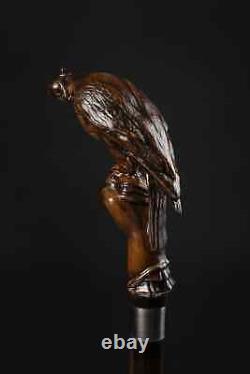 Falcon Walking Cane Fancy Hand Carved Cane, Best Canes for Animal Lovers