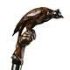 Falconry Walking Cane Fancy Hand Carved Cane, Best Canes for Seniors