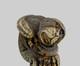 Finest Antique Walking Cane Stick Dear Antler H0rn Carved Handle Monkey & Snake