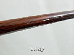 Finest Antique Walking Cane Stick Dear Antler H0rn Carved Handle Monkey & Snake