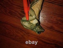 Frog wooden hand carved walking stick for men women walking cane animal gift
