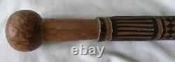 German Wolchow Stick Dated 1943 Carved Ostfront Smolensk
