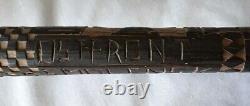 German Wolchow Stick Dated 1943 Carved Ostfront Smolensk