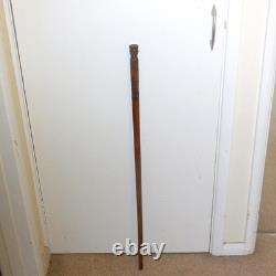 German World War I WWI Prisoner of War P. O. W Carved Wood Treen Stick Ypres 1919