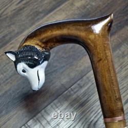 Goat new cane walking stick Wood Cane Wooden Hand-Carved Carving Handmade Cane
