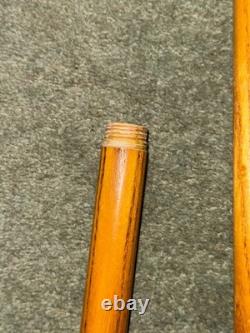 Green gemstone carved dog handle Walking stick / Cane