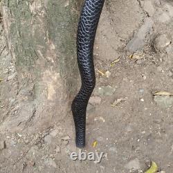 Hand Carved African 2 Headed Snake Wooden Walking Stick Handmade Walking Cane