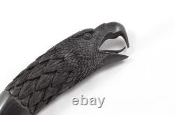 Hand Carved Bald Eagle Walking Stick Cane Top Handle Antler Horn Sheffield
