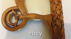 Hand Carved Celtic Design Wooden Walking Stick