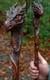 Hand Carved Dragon Wooden Walking Stick Handmade Walking Cane Gift