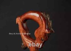 Hand Carved Horse Head Handle Wooden Walking Cane Animal For Men Walking Stick