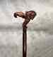 Hand Carved Horse Head Handle Wooden Walking Stick Handmade Animal Walking Cane