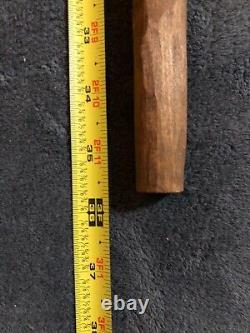 Hand Carved & Initialed 36 Confederate Soldier Walking Stick