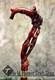 Hand Carved Lizard & Flower Wooden Walking Cane Handmade Animal Walking Stick