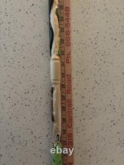 Hand Carved Polychrome Walking Cane Wooden Walking Stick Handmade Snakes Frog