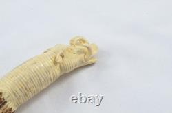 Hand Carved Small Wild Boar Walking Stick Cane Top Handle Antler Horn Sheffield