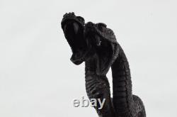 Hand Carved Snakes Walking Stick Cane Top Handle Antler Horn Sheffield Hand Carved Snakes Walking Stick Cane Top Handle Antler Horn Sheffield