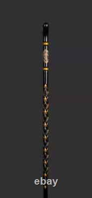 Hand Carved Walking Cane, Stylish Personalized Handmade Wooden Walking Stick
