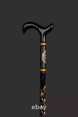 Hand Carved Walking Cane, Stylish Personalized Handmade Wooden Walking Stick
