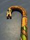 Hand Carved Walking Stick Cane Dragon