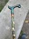 Hand Carved Walking Stick for Women Wooden Cane Handmade Gift Hiking Staff