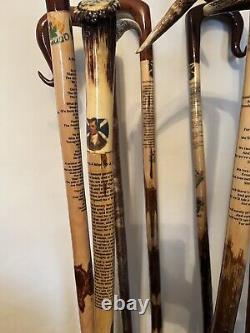 Hand Carved Walking sticks